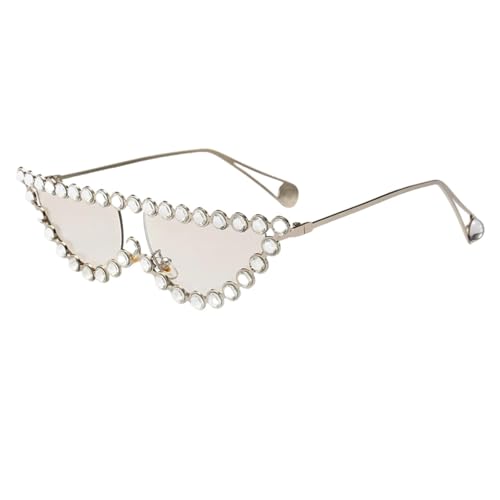 Lunettes de soleil œil de chat femme luxe en métal protection UV400 avec cristaux