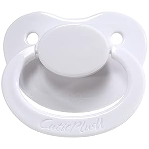 CutiePlusU – Bigshield tamaño adulto Chupete Blanco