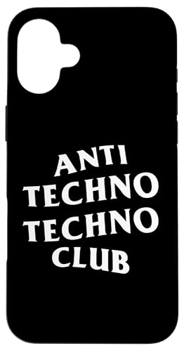 Anti Techno Techno Club: White Logo �X�}�z�P�[�X iPhone 16 Plus �p