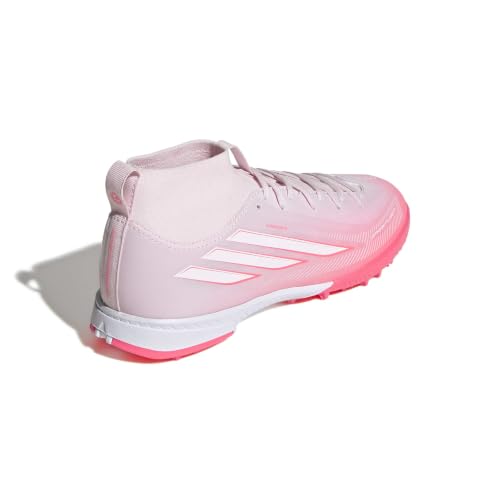 adidas Unisex-Kids F50 Sparkfusion League Mid Top Turf, Solar Turbo/White/Distilled Pink, 5.5 by adidas - Used condition - Image 5