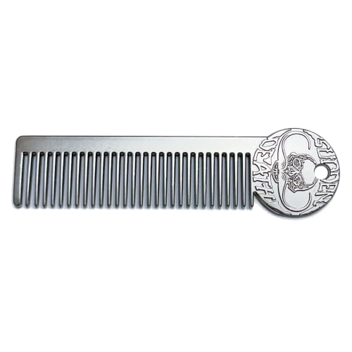 THE VINTAGE GROOMING CO. Death Grip Platinum Edition Schnurrbartkamm für Herren