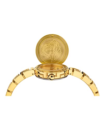 Versace Medusa Secret Collection Luxury Womens Watch Timepieces with a Gold Bracelet, Case and Dial4