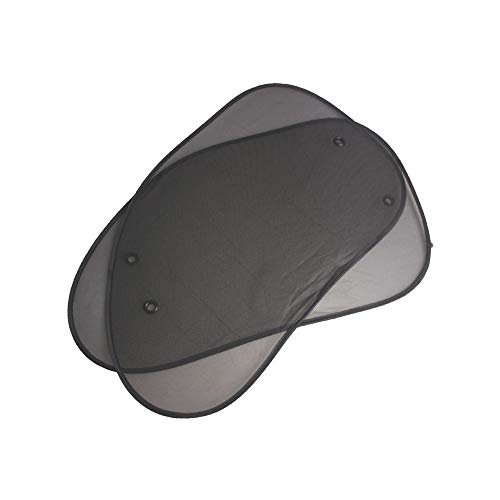 Car Window Shade by RunFun - 36 x 44cm Cling Sunshade for Car Windows - Sun, Glare and UV Rays Protection for Your Baby - Window Car Sun Shades (2 Pack Front)