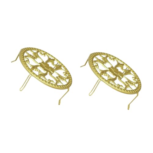 TOYANDONA 2 Soportes De Flores De Hierro Forjado De Estilo Europeo Para Plantas De Interior Soporte Para Flores De Interior Soporte Para Macetas Macetas Pequeñas Para Interior Y