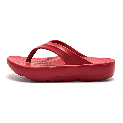 Image of FUNKYMONKEY Women's Comfort Flip Flops with Arch Support - Lightweight EVA Thong Sandals for Walking, Beach, and Daily Wear - Cushioned Footbed & Anti-Slip Sole