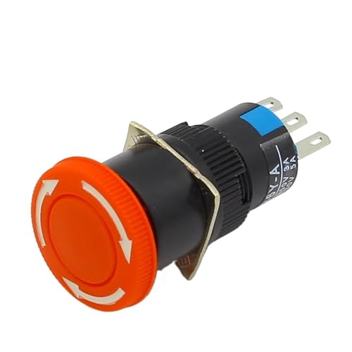 Bouton d'arrêt d'urgence 16mm pour sécuriser vos machines d'atelier et CNC