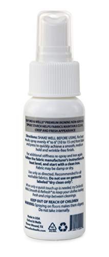 Oxford & Wells Premium Ironing Spray Starch, Non-Aerosol, 2-Ounce Travel Size Tsa Compliant (Pack Of 5) #TOP1