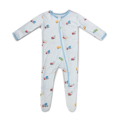 Image of Bamboo Little Soft Baby Footie Pajamas, Baby Clothes, Newborn Sleepers, 95% Viscose and 5% Spandex, 0-24 Months