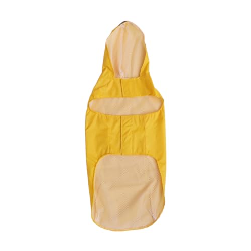iplusmile Chubasquero para Perros con Capucha y Banda Reflectante Tela Nylon Transpirable y Resistente al Agua Poncho para Lluvia para Mascotas Color