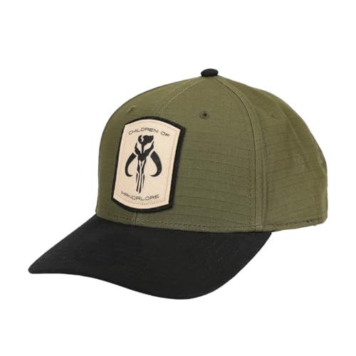 Image of The Mandalorian Sublimated Crest Adult Olive Green Trucker Hat