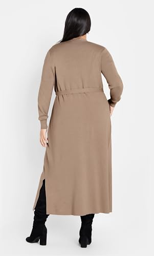 Image of City Chic Plus Size Cardigan - Goldie Longline