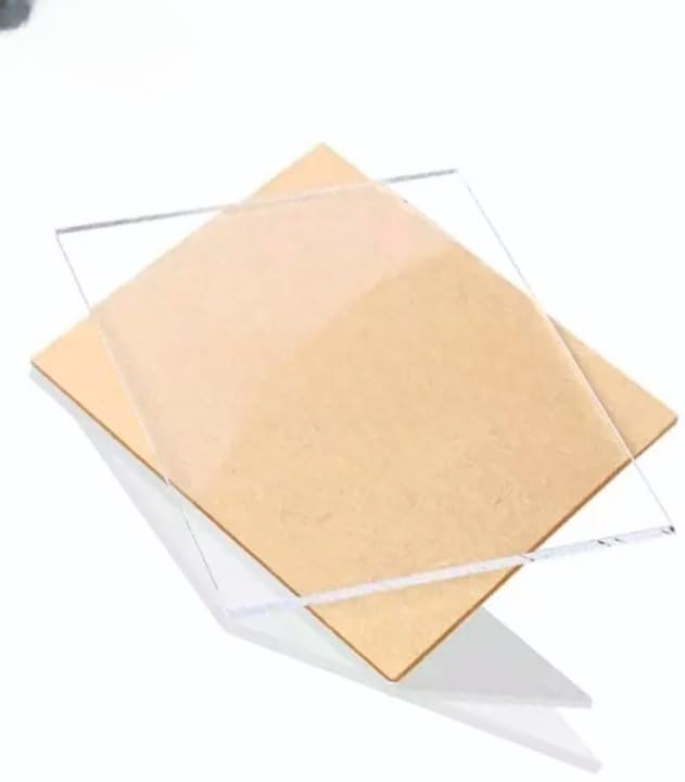 NEILL High Gloss Acrylic Sheet 2mm transparent (Pack of 2 pcs) Use for Glass Painting, DIY Projects, Educational Projects Size :- (2mm, 5x5 inches,) clear-image-16