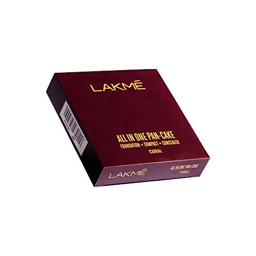 Image of Lakme All In One Pan-Cake, Natural Coral, 8 g