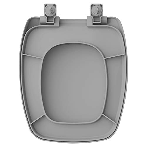 ASSENTO FIORI PRÍMULA AMARÍLIS HERVY LAGUNA CELITE STYLUS SOFT CLOSE POLIPROPILENO CINZA TUPAN