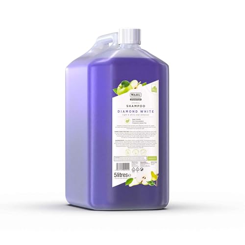 Wahl Diamond White Coat Enhancing Dog& Pet Shampoo 5L Concentrated Formula