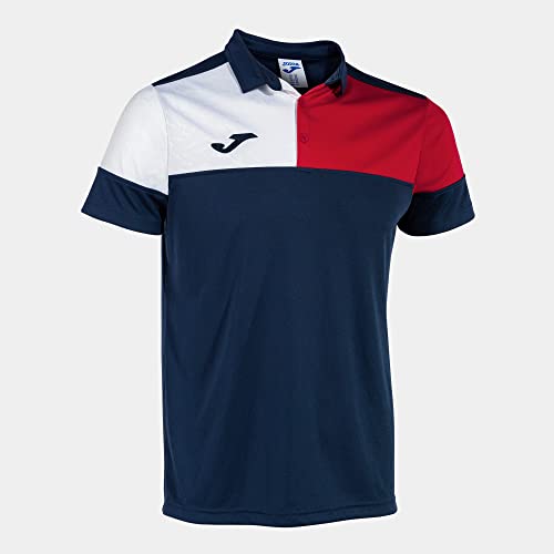 Joma Polo Manga Corta Crew v Marino Rojo Blanco