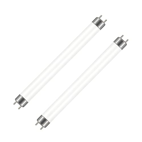 AmphaDeco 2 Paquete T5 8W Tubos Fluorescentes,288mm,Blanco Frío 4000K,Casquillo G5,Lámpara Fluorescente,Luz De Emergencia De Bajo Consumo,Lámpara De Bajo Consumo para Baño,Cocina,Armario,Garaje