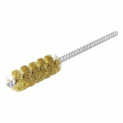 Image of Brush Research 83 Series Tube Brush-Cut For Power, .625 inch Brush Diameter, Brass .008 inch Wire Fill, 1.750 inch Brush Length, 5 inch Overall Length, Made in USA (Pack of 12)
