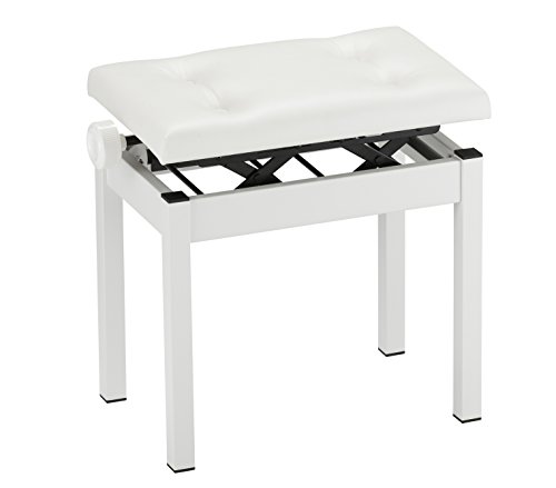 Korg Banc de piano Rise and Fall Standard blanc - Les Beatles, Paul McCartney, John Lennon, RIngo Starr, George Harrison Korg Banc de piano Rise and Fall Standard blanc