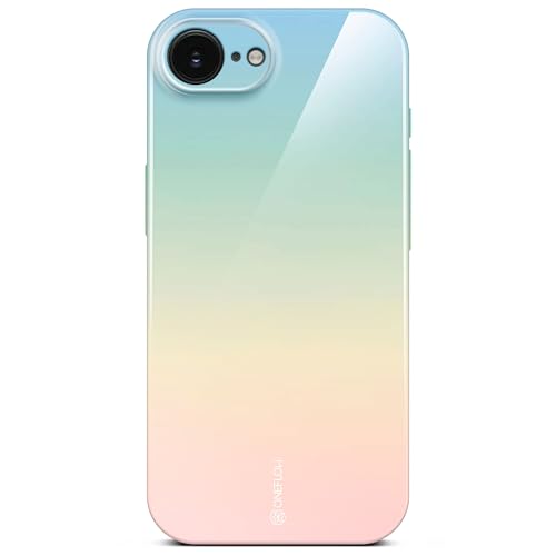 Coque iPhone 16e fine rigide imprimée vert menthe avec protection