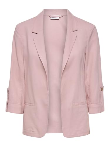 Blazer en lin léger ONLY Onlgoa veste mauve confortable pour éviter la chaleur au bureau