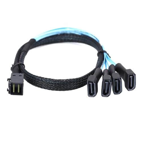 Cable Interno S/A/S HD SFF-8643 a 4 SATA 7P Macho 0.5 m miniatura 6
