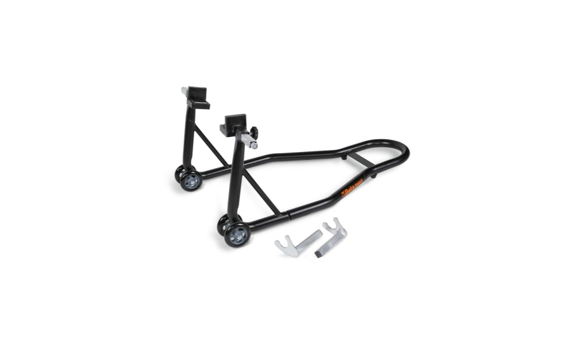Beta 3040C Adjustable Rear Wheel Motorcycle Stand – Heavy‑Duty Paddock Stand for Sportbikes & Motorcycles, Adjustable Width Arms, Stable Lift for