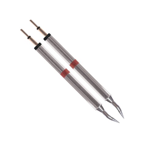 Pinces à épiler courbées 30° Thermaltronics K80TZ004 de 0,4 mm