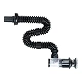 WeiLaiKeQi Sink Drain Kit Drain Pipe and Drain Stopper Set, Sink Drain Pipe Tube for Sink Basin