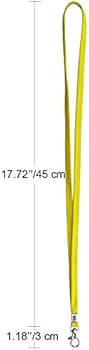 Fushing 100 stuks 45 cm nekband sleutelband met draaibare sluiting voor ID- kaarten, badges, sleutels, medewerkers, bezoekers, enz