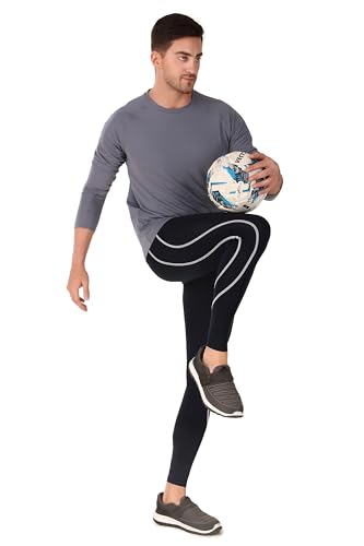 Image of ReDesign Apparels Men's Polyester Compression Pant /Tights /Megging for Gym, Running, Cycling, Yoga & All Sports