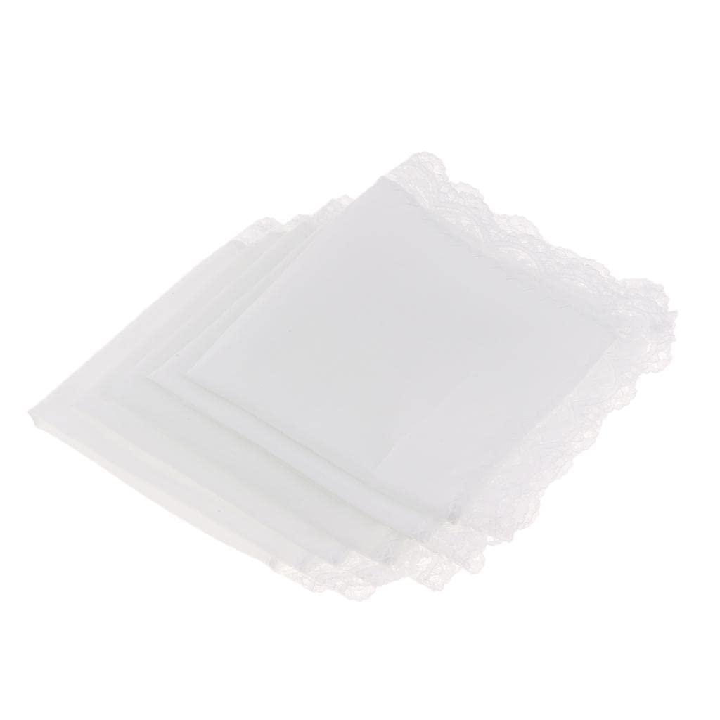 20Pack Cotton White Handkerchiefs Hanky Pocket Square for Men Women 23x25cm| Casual | Daily Wear | Party Wear-image-46