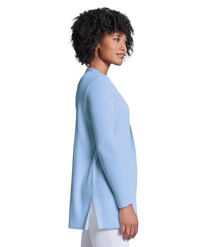 Image of Jones New York Women's Long Sleeve Cardigan with Side Slits