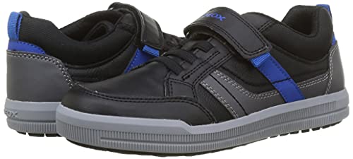 Geox Toddler Arzachboy 22 Urban Sneakers Junior Black/Royal #TOP6