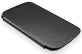 Das Galaxy S3 Flip Cover ist speziell für das S3 Smartphone hergestellt. Das Rückteil der Schutzhülle aus strapazierfähigem Kunstoff ersetzt den originalen Akku-Deckel indem Sie den Original Akkudeckel abnehmen und dieses Flip-Case an ihrem Galaxy S3 einclipsen. Das Außenmaterial der Displayklappe besteht aus Kunstoff und das Innenfutter aus weichem Velourmaterial. Das Samsung Galaxy S3 Flip Cover ist schlicht und elegant in der Optik und ideal für moderne Geschäftsleute.  Das stylische Cover gibt dem Smartphone einen eleganten Look und wird geschlossen, indem man die Frontseite über das Display klappt, so dass das Smartphone und das Display vor Beschädigungen geschützt bleiben.  Man muss sich nicht länger über Stöße und Kratzer während des täglichen Gebrauchs sorgen, da das Samsung Flip Cover Ihr Galaxy S3 rundum schützt. Wir wissen wie wichtig Ihnen Ihr Smartphone ist und sind daher bestrebt den besten Schutz zu bieten.  Im geschlossenen Zustand umschließt und schützt das Cover Ihr Samsung Galaxy S3 optimal. Geöffnet unterstreicht es die elegante Optik Ihres Smartphones und gewährt freien Zugang zu allen Anschlüssen und Bedienfunktionen.  Das Samsung Flip Cover ist einfach anzulegen und abzunehmen, es könnte nicht leichter sein.  Ultimativer Schutz und Style, ultimativ für ihr Samsung.