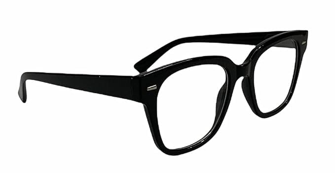 Optihuts UV-Protected Clear Lens Glasses | Stylish Black Round Frame | Lightweight Polycarbonate Eyewear for Men & Women-image-14