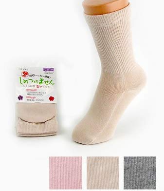 婦人極上しめつけません綿混ソックス/グレー/20~24