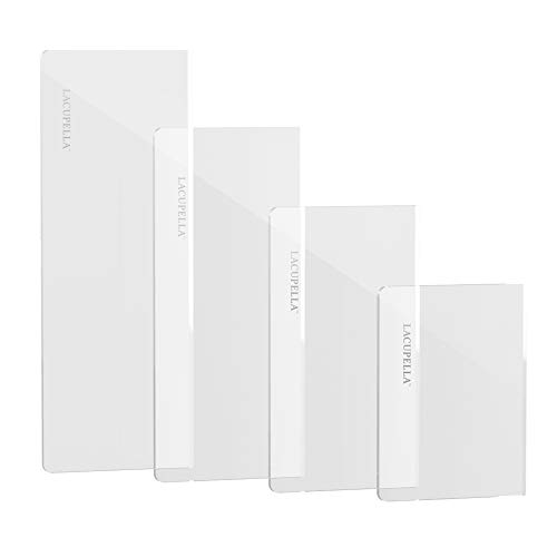 Lacupella Acrylic Buttercream Scraper Smoother For Cake Icing Frosting, Set of Three, Size: 6