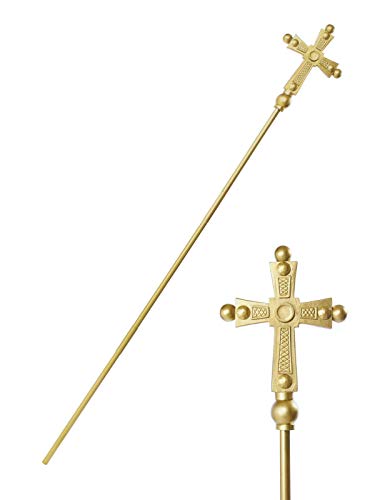 Holy Cross Divine Staff Prop Gold