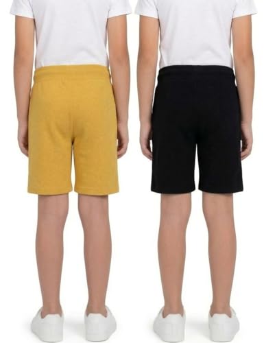 Image of Clotth Theory Boys Cotton Shorts Pack of 2 | Soft Breathable Fabric | Elastic Waist | Casual Wear Kids Comfortable Shorts