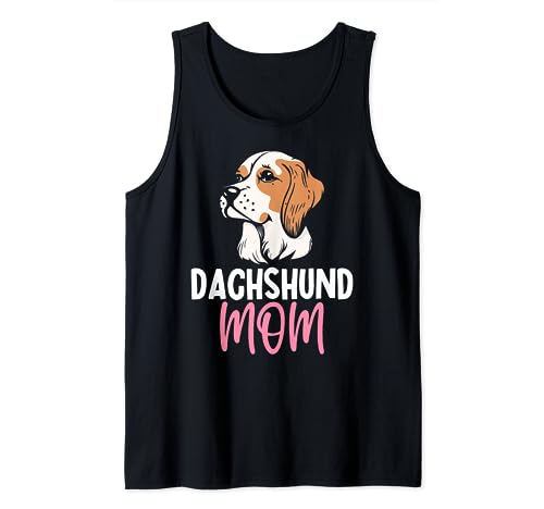 Dachshund Mom Girasol Dachshund Mamá Amante de los Perros Camiseta sin Mangas