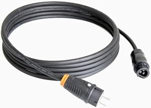 Anschlusskabel Balkonkraftwerk Verlängerungskabel Elektroinstallation Schuko-Vollgummi Stecker auf Betteri Steckdosen Solarkabel H07RN-F 3G1, 5mm² 3-30m, Größe:25m
