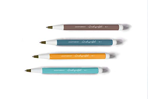 Image of LEUCHTTURM1917 Ball Point Pen Drehgriffel No.1 Stone Blue | Royal Blue Ink, Twist Mechanism, Smooth Writing, Premium Writing Pen, Gift, Journaling, Planner