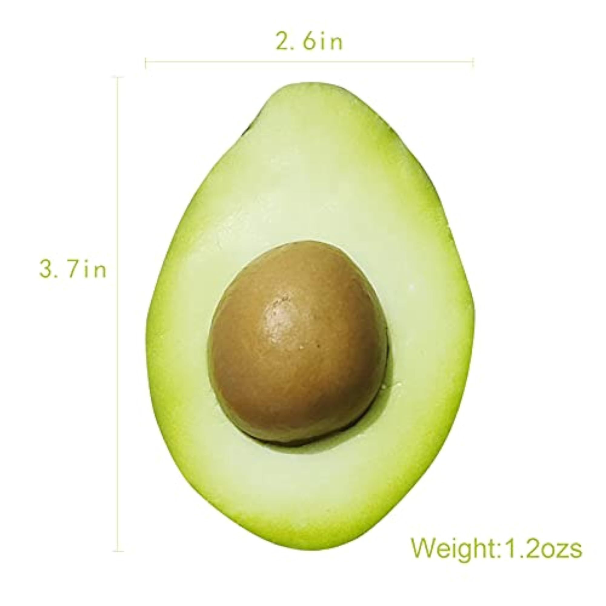 6Pcs Artificial Avocado Fake Fruit Decor for Home Display