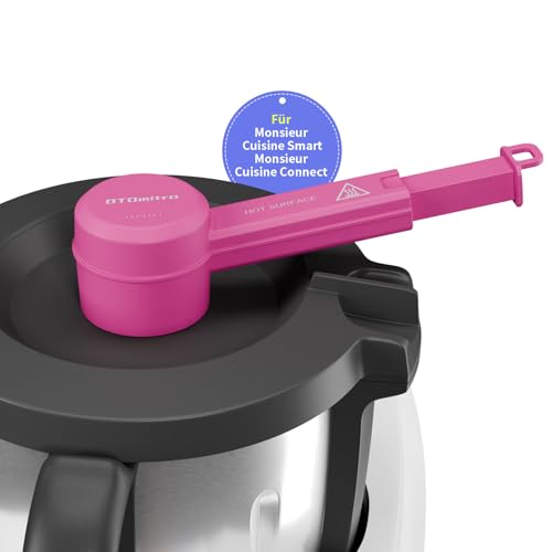 OTOmitra Desviador de vapor para Monsieur Cuisine Connect y Smart, sin BPA, desviador de vapor para MCC y MCS, accesorio de redirección de protección para armarios colgantes de cocina, color rosa