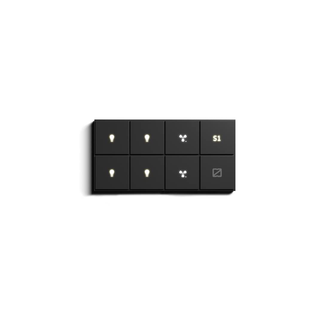 Zemote 4 Module Black Polycarbonate Switch
