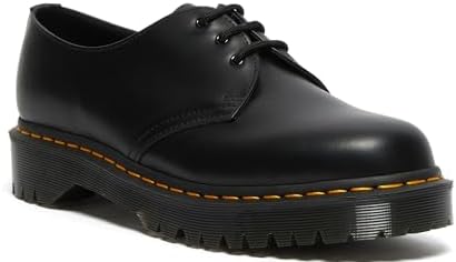 Dr. Martens 1461 BEX（UK8） Dr. Martens Unissex adulto 1461 Bex Smooth Oxford, Preto liso, 9