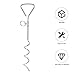 Veemoon Heavy Duty Dog Tie Out Stake Pet Leash Anchor Swivel for Outdoor Camping Easy to Insert Spiral