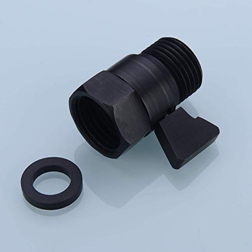 Shower Flow Control Valve, Brass Handle Shut Off Valves For Handheld Shower Head Or Rain Showerhead Or Handheld Bidet Sprayer, Water Volume Regulator Valve Oil Rubbed Bronze 2 Packs #TOP1