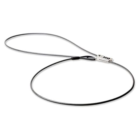 Lifeventure Compact And Thin Bike Lock, Ultra-Secure Compact 4-Digit Combination Sliding Lock With 2 Metre Length Cable for Bike, Ski, Snowboard, Scooter And Pushchair Cover